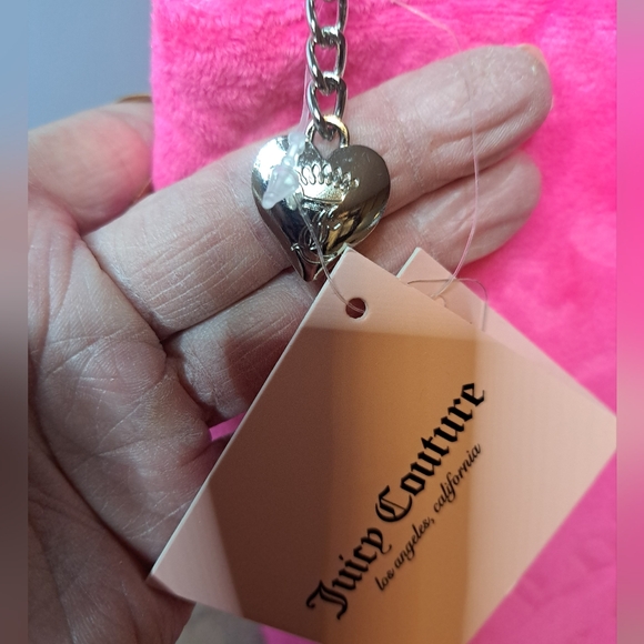 NEW Juicy Couture FURRY Pink Cosmetic Bag with Shimmery FUN  FEEL!! - Picture 3 of 9